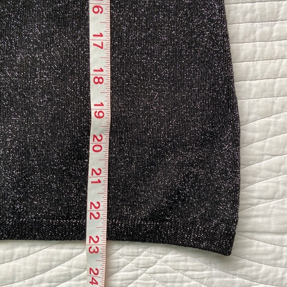 & Other Stories Metallic Knit Crewneck Sweater Black Silver Small - Picture 13 of 17